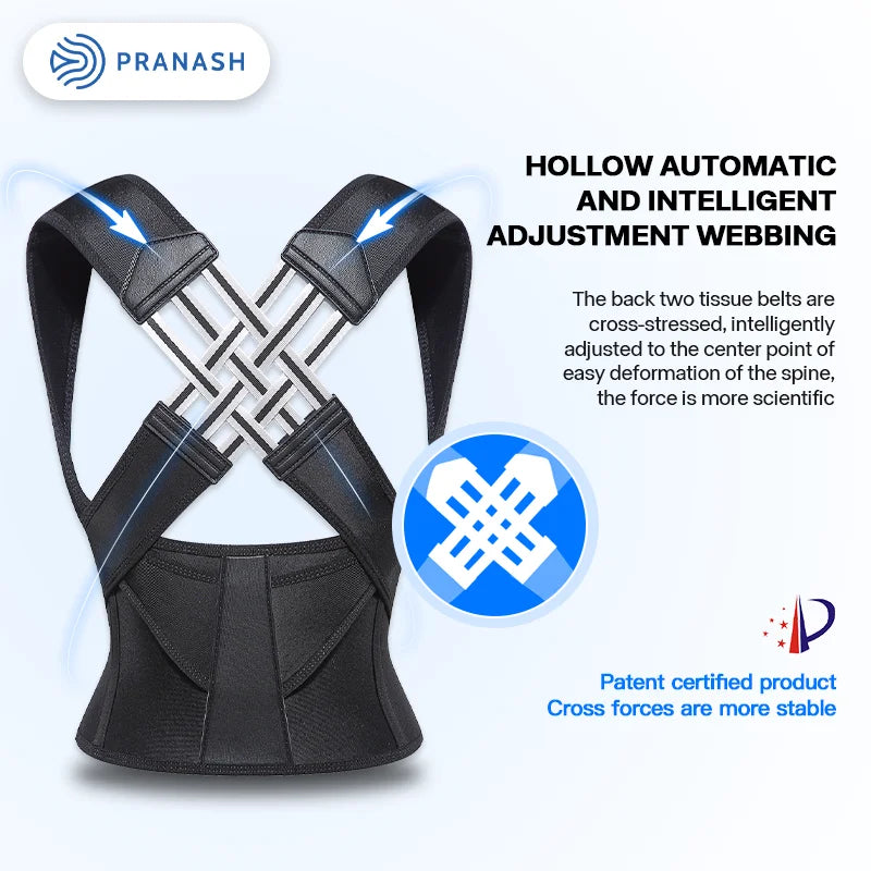 Adjustable Back Posture Corrector Belt Unisex