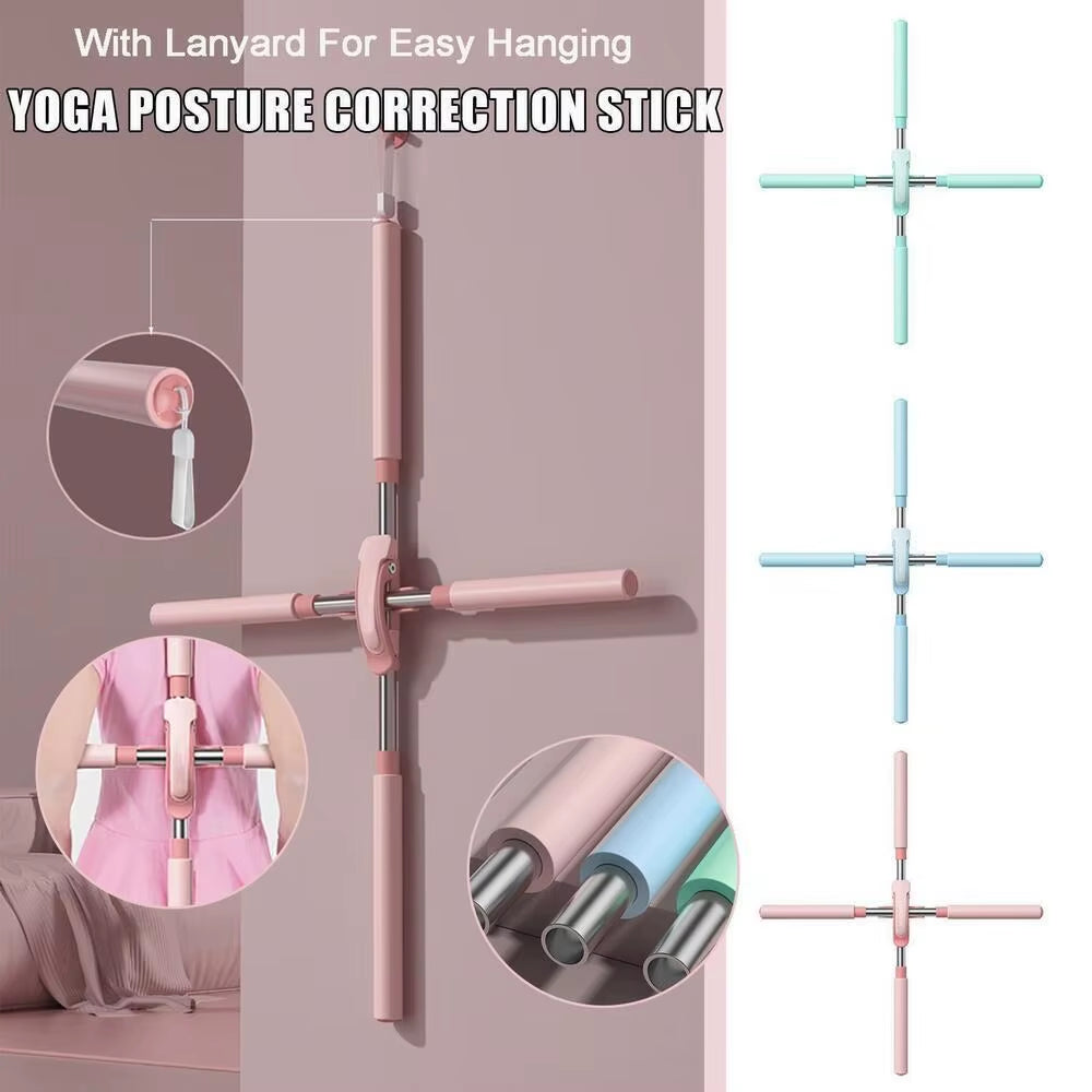 Yoga Pole Open Shoulder/Back Posture Corrector Stick