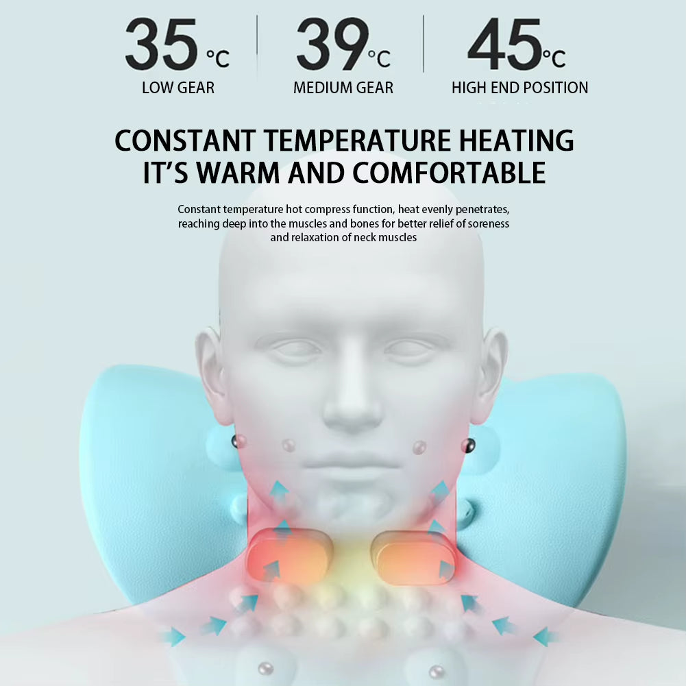 Multifunction EMS Wireless Electrotherapy Heating Cervical Spine Pillow  