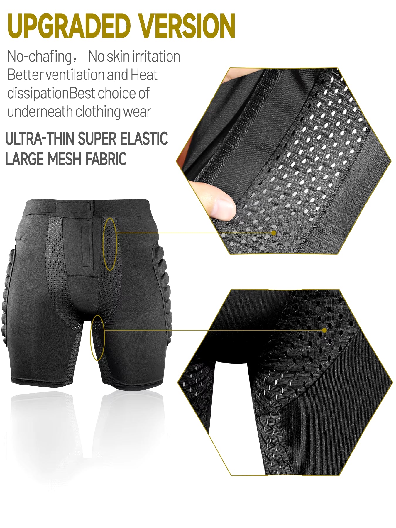 AVIVOR Unisex Padded Compression Shorts-3D Protective 