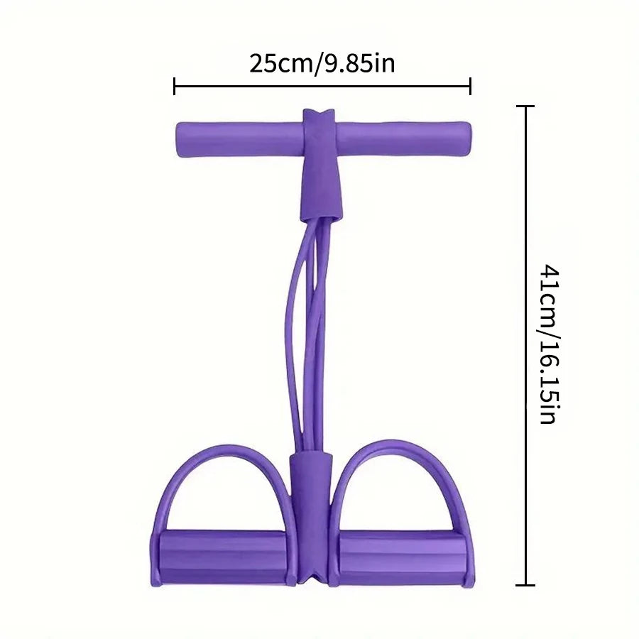 1PC6-Tube Elastic Yoga Pedal Pull Resistance Band 