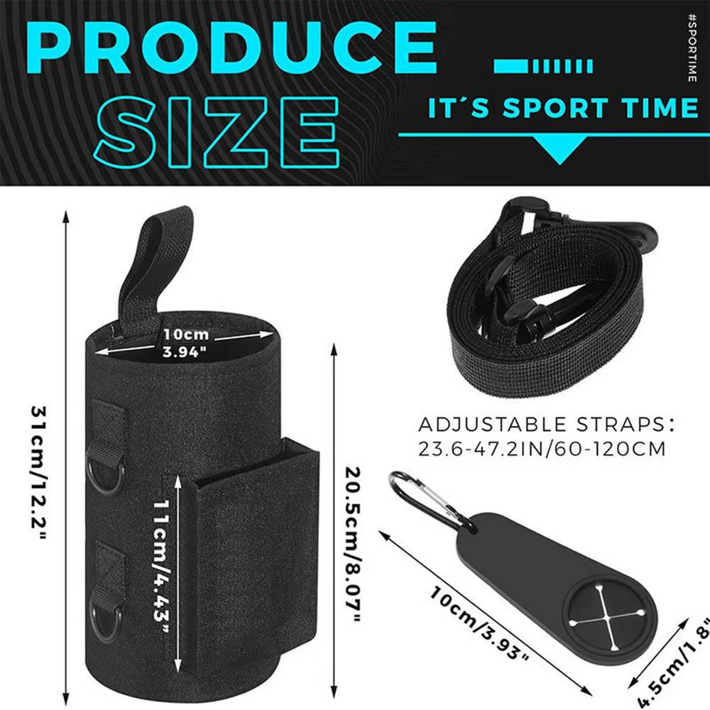 Non-Slip Magnetic Water Bottle Gym Accessories Bag 