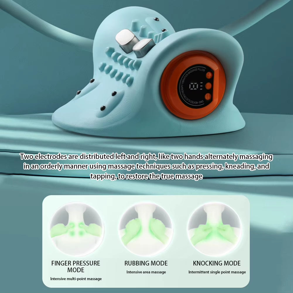 Multifunction EMS Wireless Electrotherapy Heating Cervical Spine Pillow  