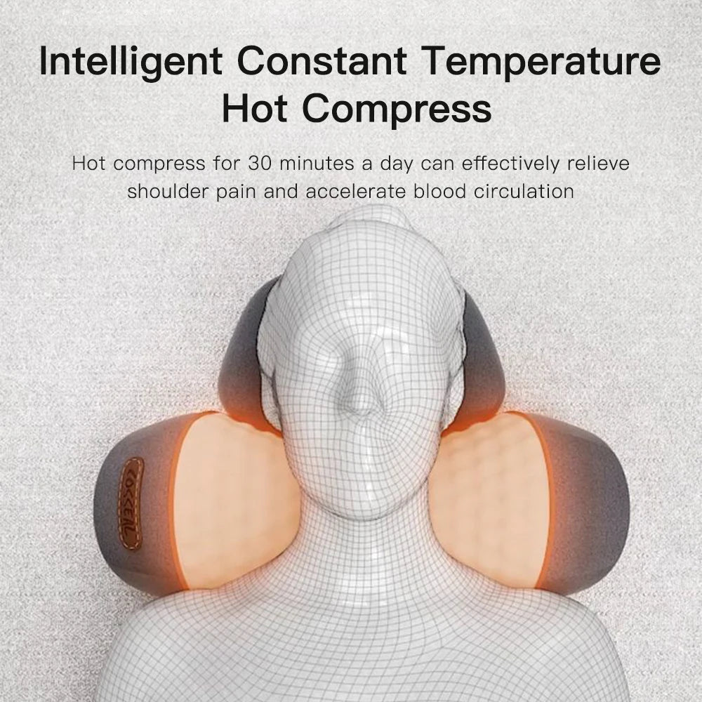 Electric Neck Massaging Pillow with Hot Compress Vibration