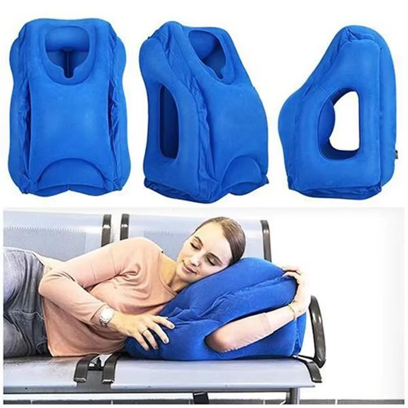  Inflatable Air Cushion Travel Pillow 