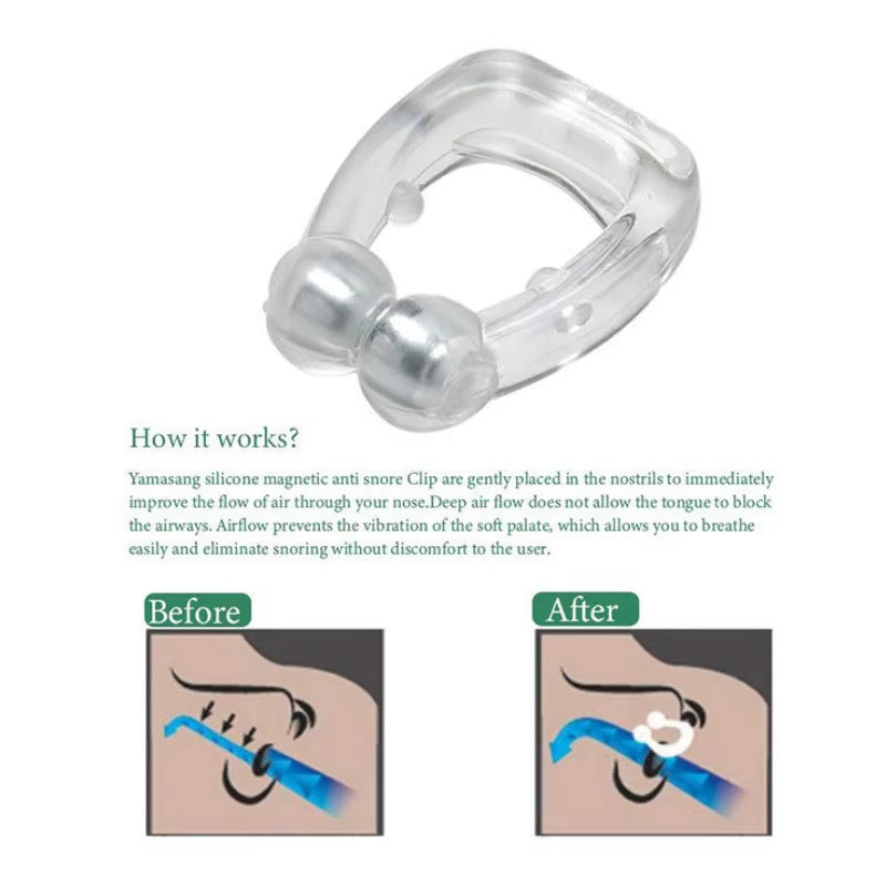 EasyBreathe Magnetic Snore Stopper Ring Nose Clip