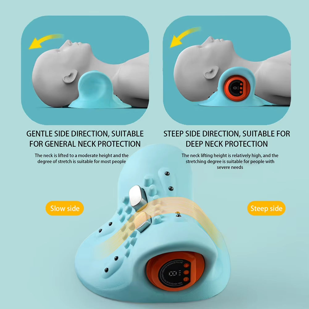 Multifunction EMS Wireless Electrotherapy Heating Cervical Spine Pillow  